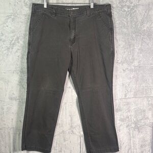 Carhartt Black Rugged Flex Relaxed Fit Canvas Work Pants Size 40x30